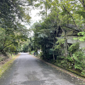 前面道路（北側より：２０２３年１０月５日撮影）